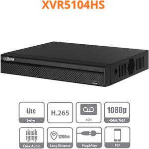 Dahua XVR 4 canali HD HDCVI TVI analogico - XVR5104HS (1080p)