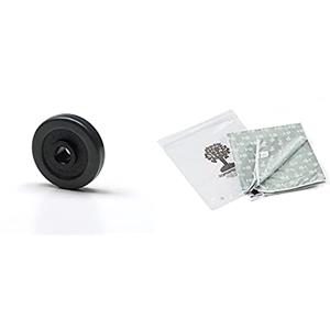 Foppapedretti 4 Ruote Gommate Per Mobili Da Stiro, Nero & Lacopertina - Copertina Ricambio Per Asse Da Stiro, Cotone