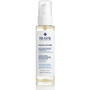 Rilastil Smagliature Olio Dermatologico 100ml - Emolliente, Lenitivo e Protettivo con Oli di Mandorle Dolci, Rosa Mosqueta e Crusca di Riso