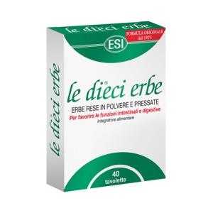 ESI Le dieci erbe integratore per digestione e stitichezza 40 tavolette