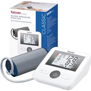 Beurer BM 27 Misuratore di pressione da braccio con controllo posizione bracciale, clinicamente validato, bracciale 22-42 cm, indicatore rischio, rilevamento aritmie, trasferimento dati Apple Health