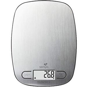 Senya bilancia da cucina elettronica, bilancia di precisione My Little Scale, in acciaio inossidabile, display LCD 5kg/1g