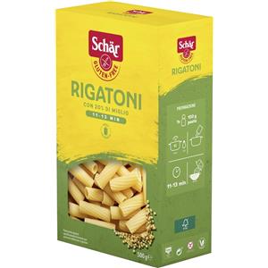 Schar Rigatoni Senza Glutine 500g - Pasta Dietetica Senza Glutine e Lattosio