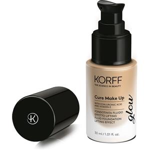 Korff Cure Make Up Fondotinta Fluido Effetto Lifting Glow 03 - Idratante e Illuminante con Acido Ialuronico