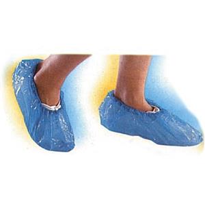 Icoguanti Copriscarpe Monouso Blu con Elastico alla Caviglia - Misura Unica, Confezione da 100