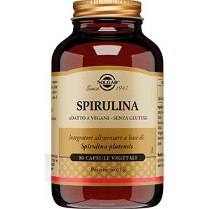 Solgar Spirulina - Integratore Alimentare Vegano in 80 Capsule Vegetali per Sostegno Vitale