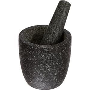 Jade Temple, Mortaio con pestello in Pietra, Granito, Grigio, Granito, Grau, 12 x 12 cm