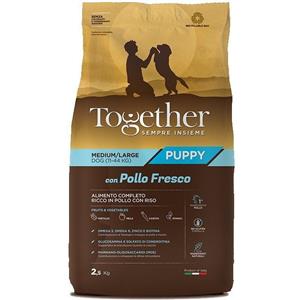 Together Crocchette Pollo Fresco e Riso per Cuccioli di Taglia Media/Grande - Sacco da 12 Kg
