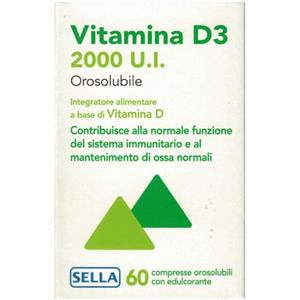 Sella Vitamina D3 2000 Ui 60cpr Orosolubili