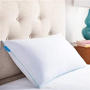 Linenspa Cuscino con memory foam in fiocchi e gel rinfrescante, guanciale letto, cuscino letto singolo, 70 x 35 cm