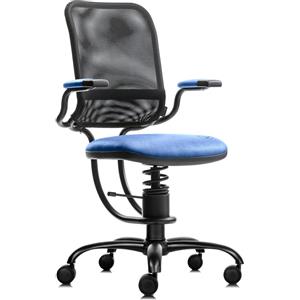 Sedie ergonomiche, prezzi economici - SpinaliS Ergonomic, metallo-nero, r502-blu-savoia,