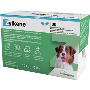 Vetoquinol Zylkene Capsule 225 mg - Integratore Calmante Naturale per Cani da 10 a 30 kg - 100 Capsule