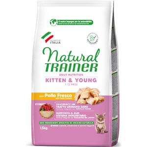 Trainer Natural Cat Natural Trainer Kitten Pollo Crocchette gatto - 1,5 kg
