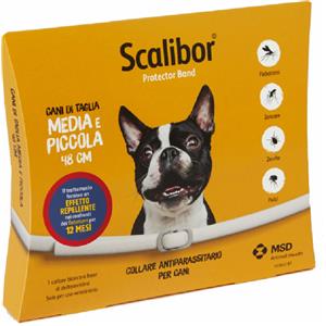 Scalibor Collare Antiparassitario 48 cm per Cani di Taglia Media e Piccola - Protezione 12 Mesi da Pulci, Zecche e Pappataci