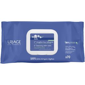 Uriage Salviette Detergenti All'Acqua - 70 Pezzi, Delicate e Idratanti per Neonati e Bambini