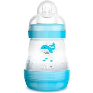 MAM Istruzioni in Lingua Straniera - Mam Biberon Easy Start Anti-Colic A117 Biberon Anticoliche Brevettato con Tettarella 1 in Silicone, per Neonati da 0 Mesi, 160 Ml, Blu, Auterierieriable in 3 Minuti