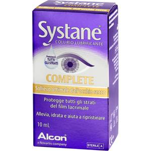 Systane COMPLETE Collirio Lubrificante 10 ml - Sollievo per Occhi Secchi e Irritati, Senza Conservanti