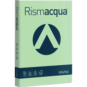 FAVINI Carta Rismacqua 200 gr A3 Verde Chiaro 09 - 125 Fogli Multiuso