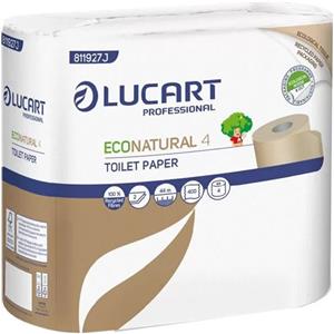 Lucart Pacco 4 rotoli Carta Igienica 400 strappi EcoNatural Lucart