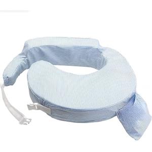 My Brest Friend 0001 baby wild - Cuscino americano per allattamento - Originale, design: blu a righe bianche
