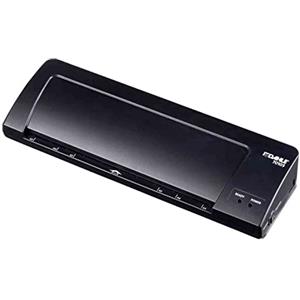 Dahle 70103 - Plastificatrice (fino a A3, laminazione a caldo e a freddo, tempo di riscaldamento 3-5 minuti, colore: Nero