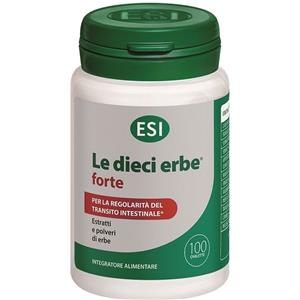 ESI Le Dieci Erbe Forte - Integratore Alimentare Naturale per Regolarità Intestinale e Digestione, 100 Ovalette