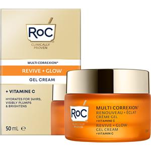 RoC Multi Correxion Revive Glow Crema Viso Gel Illuminante 50ml - Idratazione 24 ore e Vitamina C