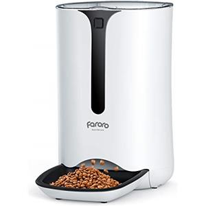 Faroro 7L Distributore Automatico Cibo per Gatti e Cani, Dispenser con Timer e Registrazione Vocale 10S, Da 1 a 5 Pasti al Giorno, per Animali di Piccola e Media Taglia