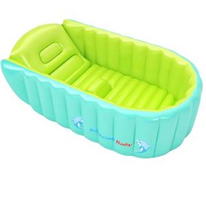 YAAVAAW Baby Bath Bagnetto Neonato Gonfiabile,Anti-Slippery Pieghevole Bath Travel Bathing,Bagno Gonfiabile per Bambini, Summer Soft Bath Vasca da bagno,Kids Air Vasca con cuscino morbido sedile centrale