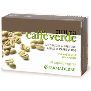 FARMADERBE Caffè Verde - Integratore Alimentare 60 Capsule con Acido Clorogenico per Sostegno Metabolico