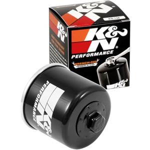 K&N Filtro Olio KN-138 per Motociclette - Compatibile con Suzuki, Aprilia, Kymco, Arctic Cat, Cagiva, Kawasaki, Sachs - Cartuccia 71x77mm
