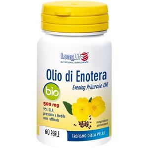 PHOENIX LongLife Olio di Enotera Bio 500 mg - 60 Perle per Pelle e Articolazioni