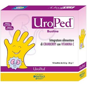 Pediatrica UroPed - Integratore Alimentare con Cranberry e Vitamina C per il Benessere delle Vie Urinarie - 10 Bustine
