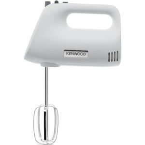 Kenwood HMP30.A0WH Sbattitore Elettrico, Pratico e Potente, Facile Utilizzo, 5 velocità+Pulse, in Dotazione 2 ganci e 2 fruste, Pratico Tasto di Rilascio ganci/fruste, Potenza 450Watt, Plastica,Bianco