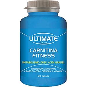 ULTIMATE ITALIA Carnitina Fitness - Acetil L Carnitina E Vitamine - Quante Volte Hai Cercato Di Liberarti Da Quegli Ultimi Chili Di Grasso Che Non Vogliono Andare Via? - 120 Capsule - Ultimate Italia