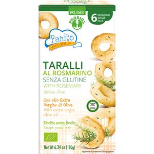 Probios Taralli al Rosmarino Senza Glutine e Senza Lievito - 180 g