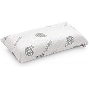 textil-home Textilhome Cuscino Memory Foam Cervicale 90 cm - Cuscini per Letto e per Dormire, Tessuto in Aloe Vera, Nucleo 100% - Rivestimento con Cerniera, Termoregolato e Adattivo