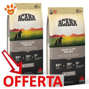 Acana Dog All Breeds Light & Fit - Offerta [PREZZO A CONFEZIONE] Quantità Minima 2, Sacco Da 11,4 Kg