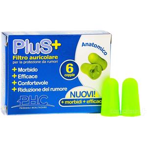 PASQUALI Scudo Plus - Tappi Auricolari Anatomici Modellabili, 6 Coppie con Protezione SNR 37 dB