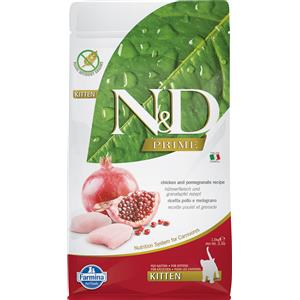 N&D Prime Cat Farmina N&D Grain Free Kitten Prime Cat Pollo & Melograno - 1,5 kg