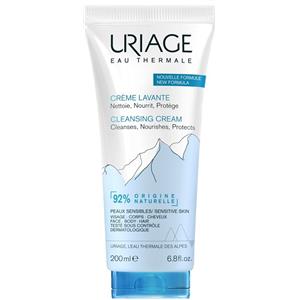 Uriage Crema Lavante 200ml - Detergente Liquido Ultra Delicato per Viso, Corpo e Capelli con Latte Idratante