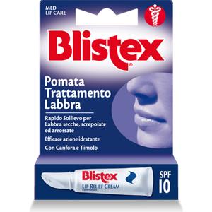 Blistex Pomata Trattamento Labbra SPF 15 - 6 g, Sollievo Immediato per Labbra Secche e Screpolate