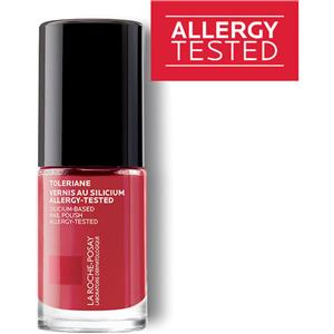 La Roche-Posay Toleriane Smalto Unghie Rouge Parfait 24 - 6 ml, Fortificante e Protettivo con Silicio e Filtro Solare