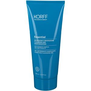 Korff Gel Detergente Purificante 200 ml - Deterge in profondità, Normalizza e Idrata la Pelle Mista e Grassa
