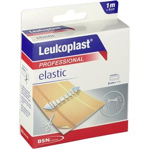 Leukoplast Elastic Cerotto Ritagliabile 8 cm x 1 m - Cerotto Elastico Adesivo per Ferite Minori