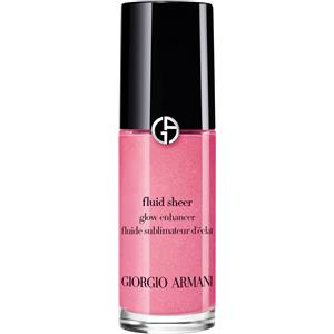 Giorgio Armani Fluid Sheer Illuminante Liquido N. 8 Pink - 18 ml, Formula Leggera per una Lucentezza Perfetta