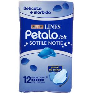 FATER SpA Assorbenti Da Notte Con Ali Lines Petalo 12 Pezzi