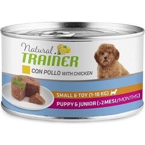 Natural Trainer Cibo Umido per Cuccioli Small & Toy con Pollo - 150g