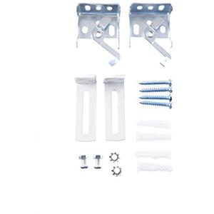 Khome K-Home-Morsetto e Accessori per Fissaggio Klemmfix a Nido d'Ape, Tessuto, Bianco, 3,0 x 5,0 x 5,0 cm