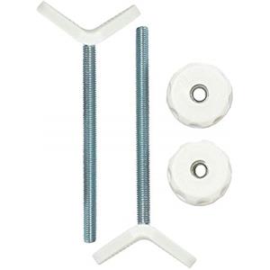 Baby Gate Guru Adattatore Extra Lungo per Ringhiere Scale - Set da 2 Pezzi per Cancelletto Bambini a Pressione (8mm, Bianco)